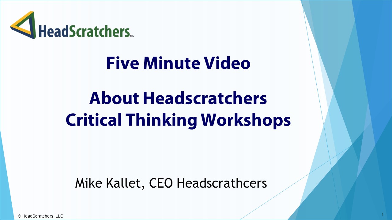 Five Minute Video - About Headscratchers Workshops